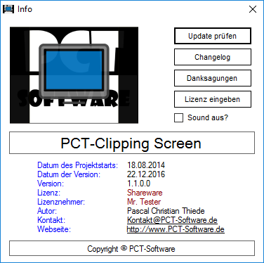 PCT-Clipping Screen | Programm, Repliziert Bildschirminhalte - Screenshot 5.