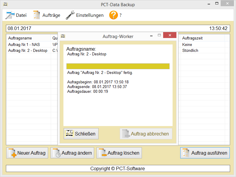 PCT-Data Backup | Backup, Sicherung von Daten - Screenshot 6.
