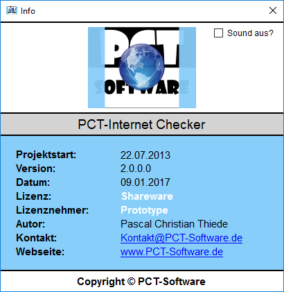 PCT-Internet Checker | Prüft, ob eine Internetverbindung besteht - Screenshot 5.