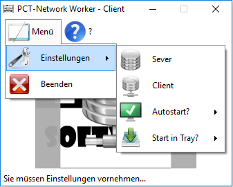 PCT-Network Worker - Client | Computer remote steuern lassen - Screenshot 2.