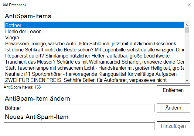 PCT-OutlookAntiSpam | Verschiebt Spam-E-Mails - Screenshot 3.