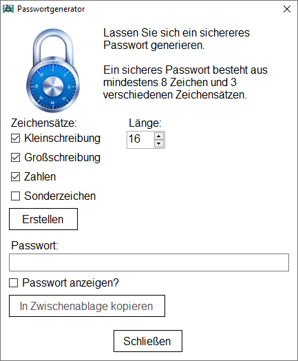 PCT-Password Safe | Passwörter verschlüsselt speichern - Screenshot 6.