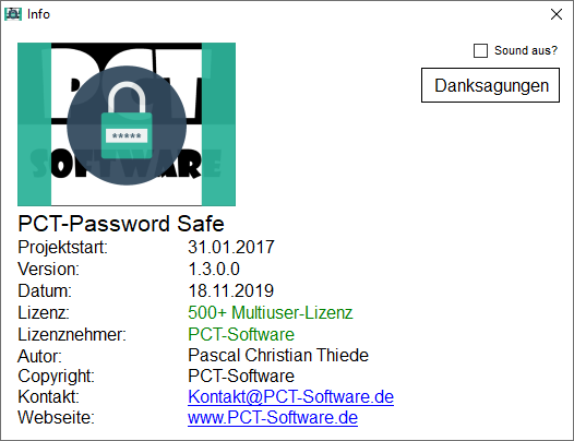 PCT-Password Safe | Passwörter verschlüsselt speichern - Screenshot 7.