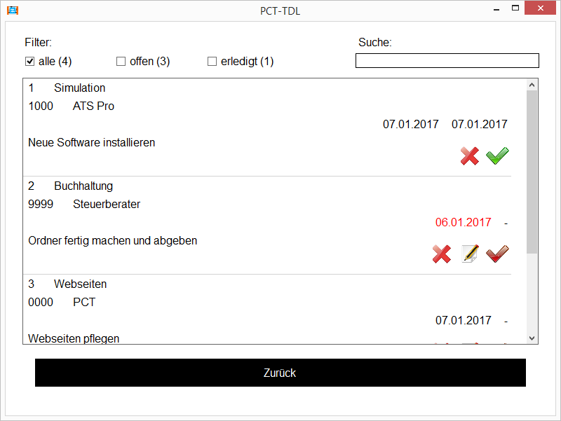PCT-TDL - Client | Aufgaben anlegen und verwalten - Screenshot 5.
