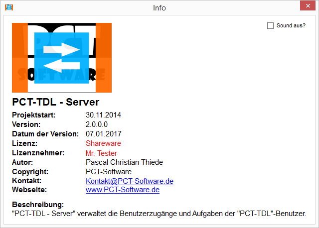 PCT-TDL - Server | Stellt Funktionen für die Clients zur bereit - Screenshot 6.