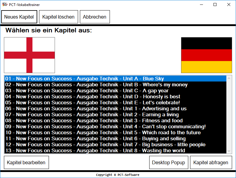 PCT-Vokabeltrainer | Fremdsprachen, Vokabeln lernen - Screenshot 4.