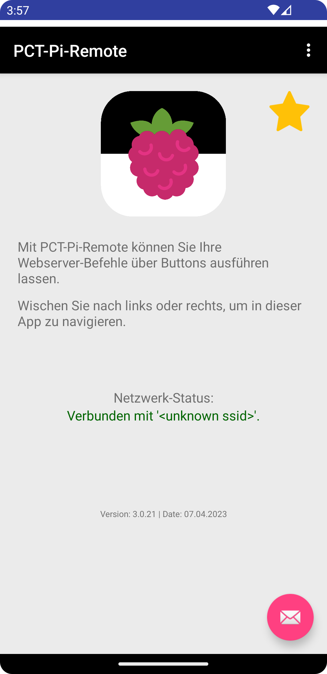 PCT-Pi-Remote | App für Android, Smart Home - Screenshot 1.