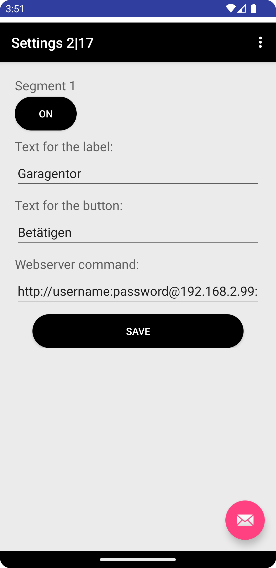 PCT-Pi-Remote | App für Android, Smart Home - Screenshot 8.