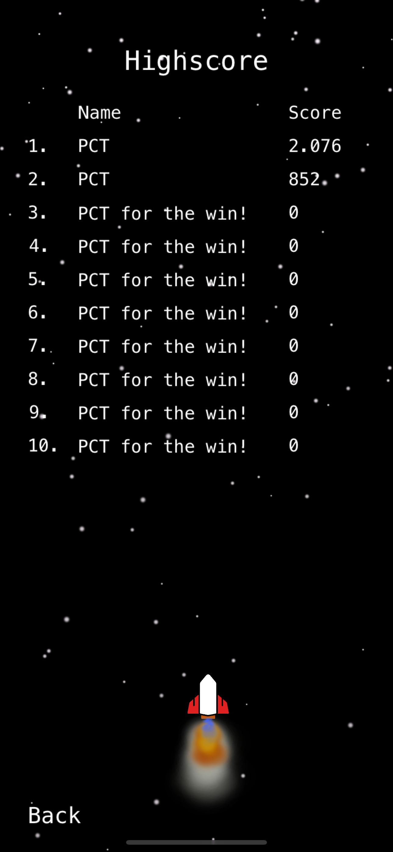 PCT-Space Shooter | App, Spiel für iPhone und iPad - Screenshot 4.